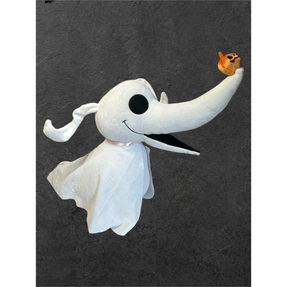 Disney Zero Plush The Nightmare Before Christmas 27in White Ghost Dog